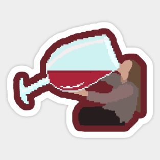 WINE WOMAN Sticker